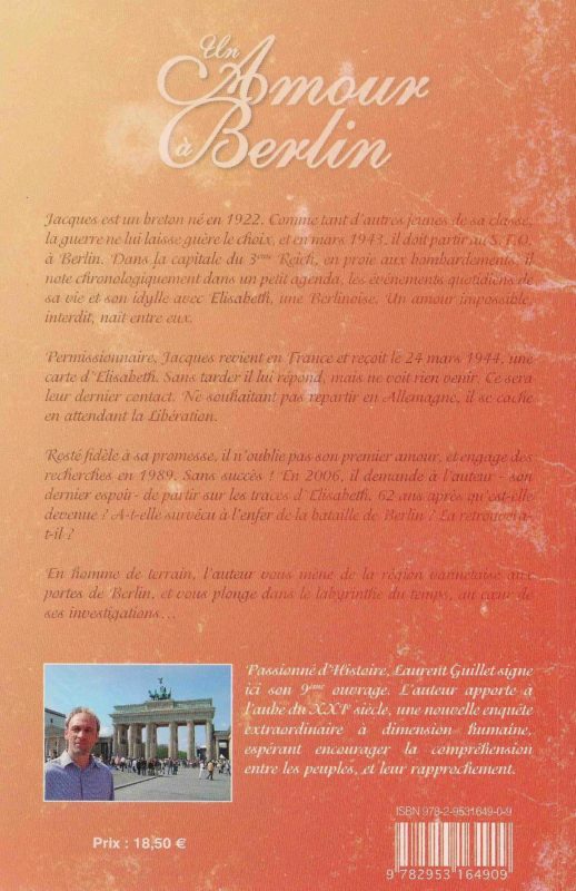 Quatrième de couverture Un amour à Berlin
