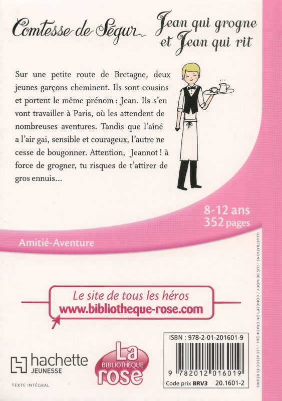 Quatrième de couverture Jean qui grogne et Jean qui rit